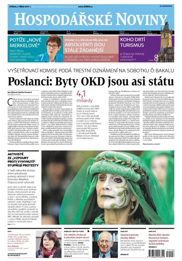 Obálka e-magazínu Hospodářské noviny 196 - 9.10.2019