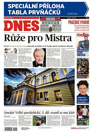 Obálka e-magazínu MF Dnes 11.10.2019