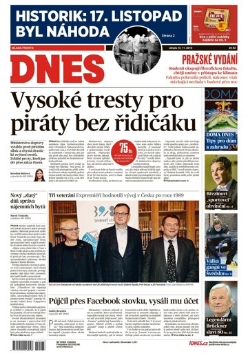 Obálka e-magazínu MF Dnes 13.11.2019