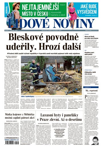 Obálka e-magazínu Lidové noviny 9.6.2020