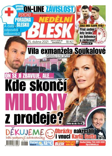 Obálka e-magazínu Nedělní Blesk 25.4.2021