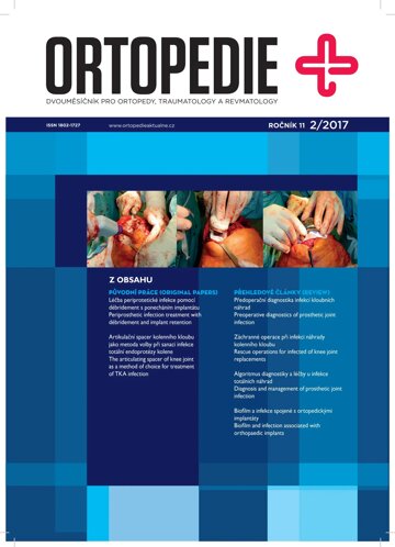 Obálka e-magazínu Ortopedie 2/2017