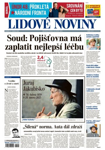 Obálka e-magazínu Lidové noviny 27.2.2023