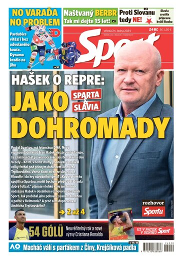 Obálka e-magazínu Sport 24.1.2024