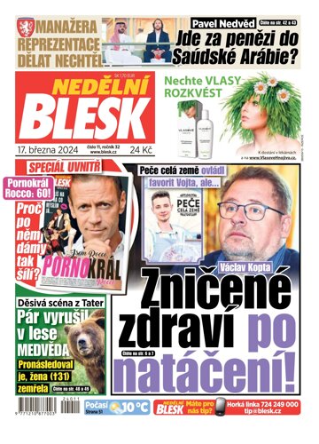 Obálka e-magazínu Nedělní Blesk 17.3.2024