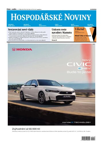 Obálka e-magazínu Hospodářské noviny 198 - 10.10.2025