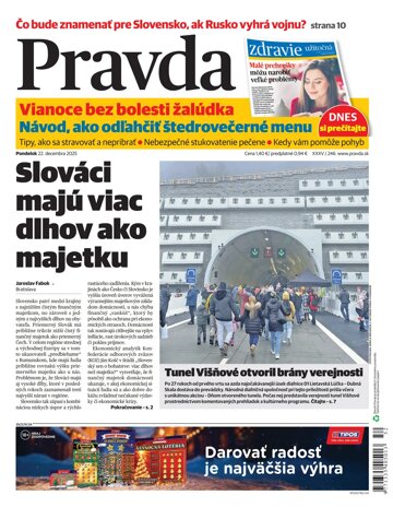 Obálka e-magazínu Pravda 22. 12. 2025