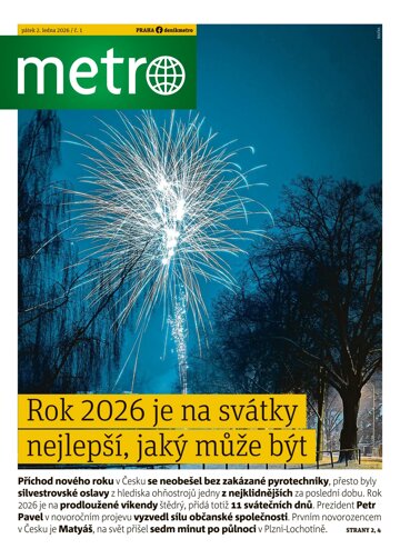 Obálka e-magazínu deník METRO 2.1.2026