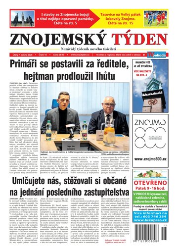 Obálka e-magazínu Znojemský týden 15/2026