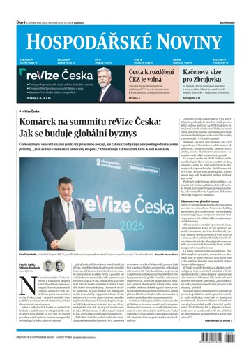 Obálka e-magazínu Hospodářské noviny 104 - 2.6.2026