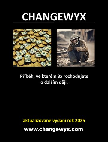 Obálka knihy Changewyx. Příběh, ve kterém 3x rozhodujete o dalším ději.