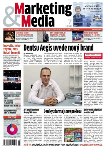 Obálka e-magazínu Marketing & Media 7 - 9.2.2015