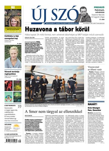 Obálka e-magazínu Új Szó 5.12.2015