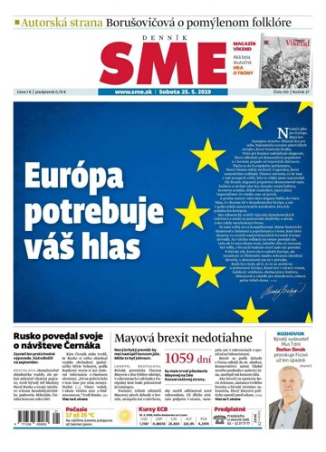 Obálka e-magazínu SME 25.5.2019