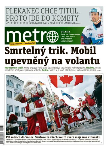 Obálka e-magazínu deník METRO 23.7.2019