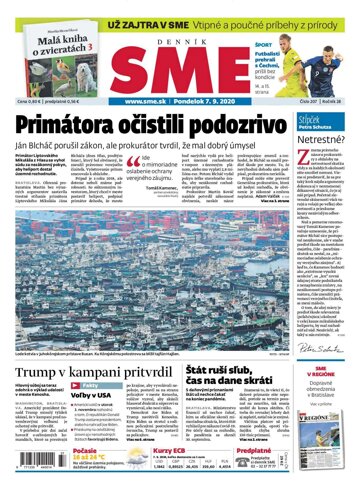 Obálka e-magazínu SME 7.9.2020