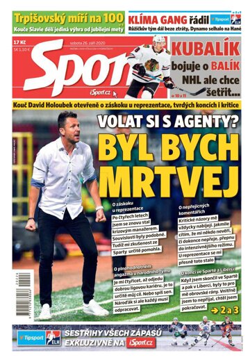 Obálka e-magazínu Sport 26.9.2020