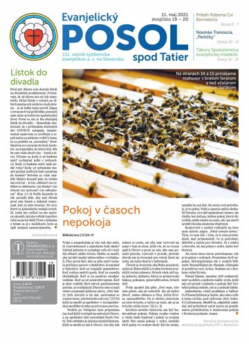 Obálka e-magazínu Evanjelický posol spod Tatier 19-20-2021
