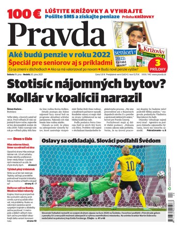 Obálka e-magazínu Pravda Dennik 19. 6. 2021