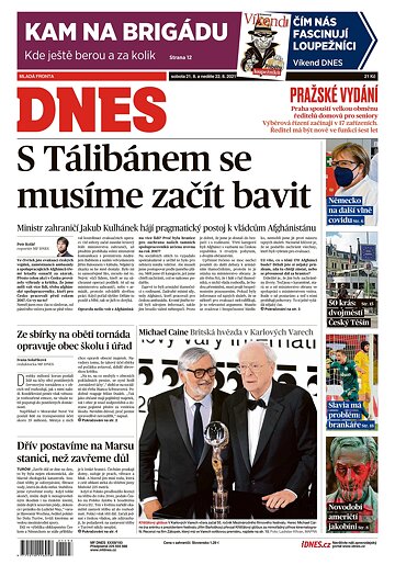 Obálka e-magazínu MF Dnes 21.8.2021