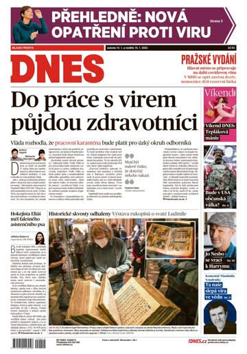 Obálka e-magazínu MF Dnes 15.1.2022