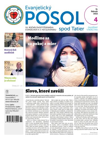 Obálka e-magazínu Evanjelický posol spod Tatier 4/2022