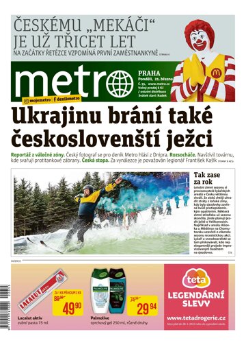 Obálka e-magazínu deník METRO 21.3.2022