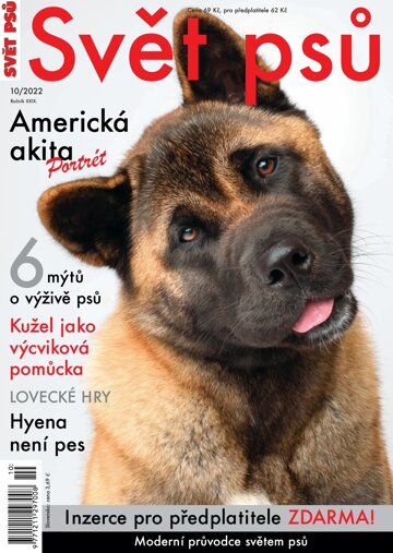 Obálka e-magazínu Svět psů 10/2022