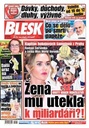 Obálka e-magazínu Blesk 22.4.2025