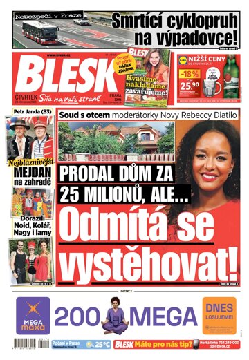 Obálka e-magazínu Blesk 24.7.2025