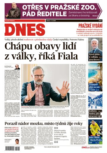 Obálka e-magazínu MF Dnes 1.10.2025