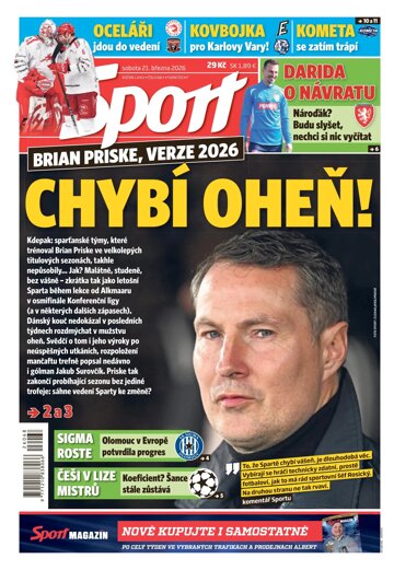 Obálka e-magazínu Sport 21.3.2026