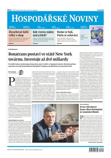 Obálka e-magazínu Hospodářské noviny 085 - 5.5.2026