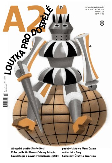 Obálka e-magazínu A2 kulturní čtrnáctideník loutka pro dospělé