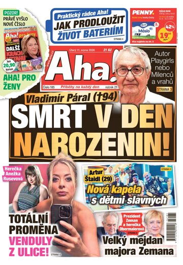 Obálka e-magazínu AHA! 11.8.2026