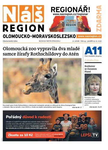 Obálka e-magazínu Náš Region - Olomoucko/Moravskoslezsko 43/2026