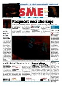 Obálka e-magazínu SME 13.11.2013