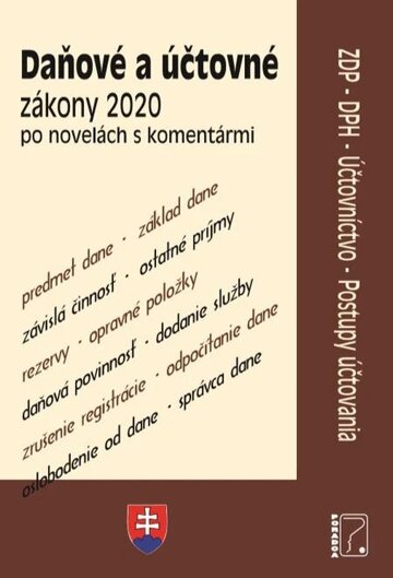 Obálka knihy Daňové zákony 2020 s komentárom