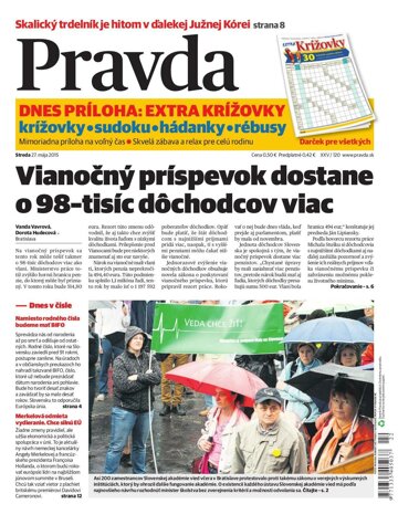 Obálka e-magazínu Pravda 27. 5. 2015
