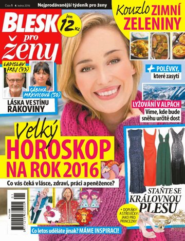 Obálka e-magazínu Blesk pro ženy 4.1.2016