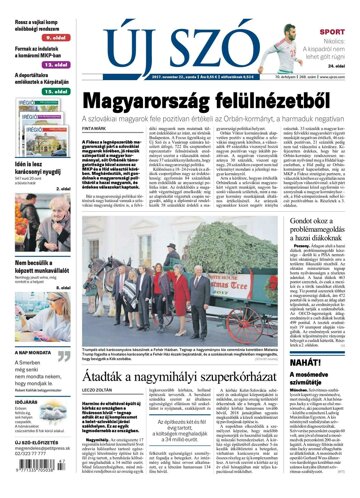 Obálka e-magazínu Új Szó 22.11.2017