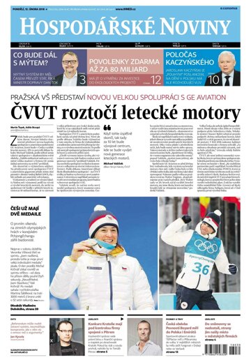 Obálka e-magazínu Hospodářské noviny 030 - 12.2.2018