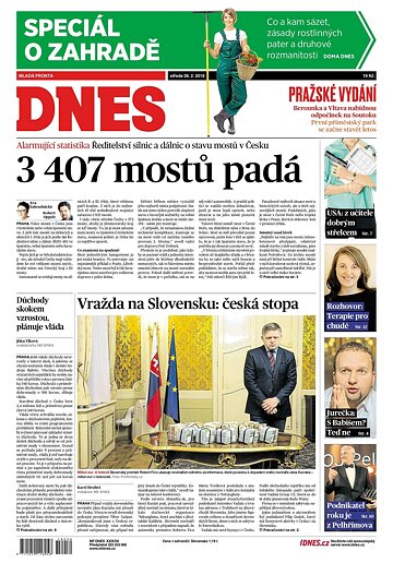 Obálka e-magazínu MF Dnes 28.2.2018