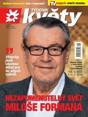Obálka e-magazínu Týdeník Květy 16/2018