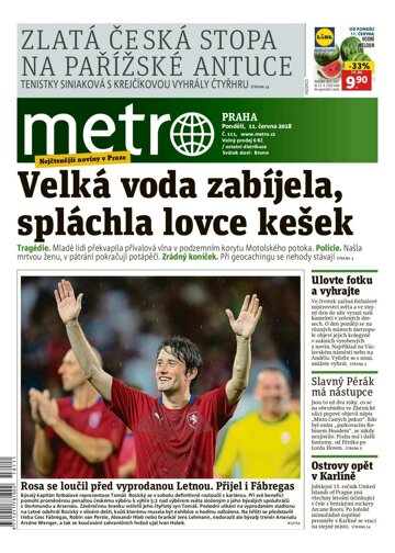 Obálka e-magazínu deník METRO 11.6.2018