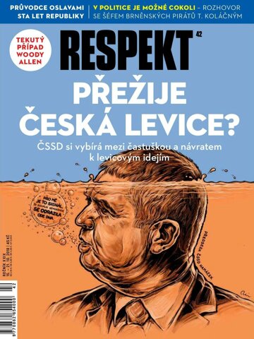 Obálka e-magazínu Respekt 42/2018