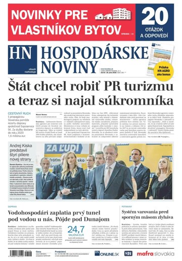 Obálka e-magazínu Hospodárske noviny 18.06.2019