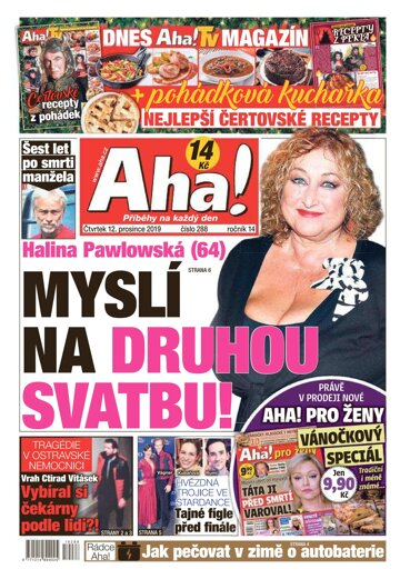 Obálka e-magazínu AHA! 12.12.2019