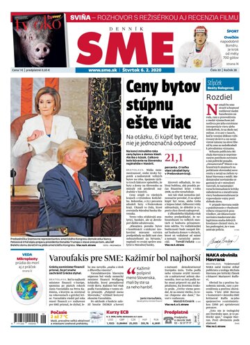 Obálka e-magazínu SME 6.2.2020