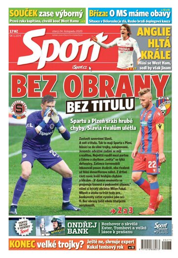 Obálka e-magazínu Sport 24.11.2020